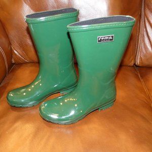 Roma Rain Boots - Emma MidCalf Dark Greeb - 8
